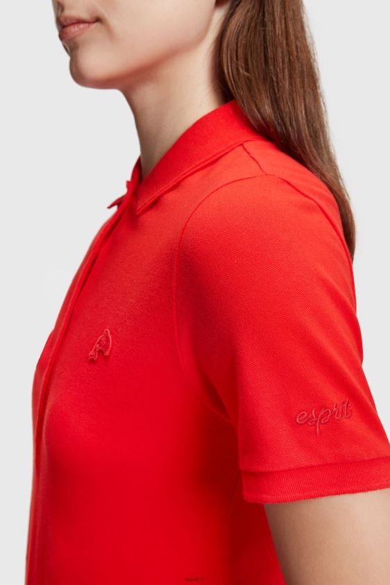 Women Esprit Red Dolphin Tennis Club Classic Polo Dress Dresses XF4444507 - Image 3