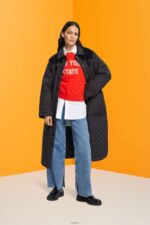 Women Esprit Red Teddy borg sweater collegiate sweatshirt Sweatshirts & Hoodies XF4444323 - Image 2