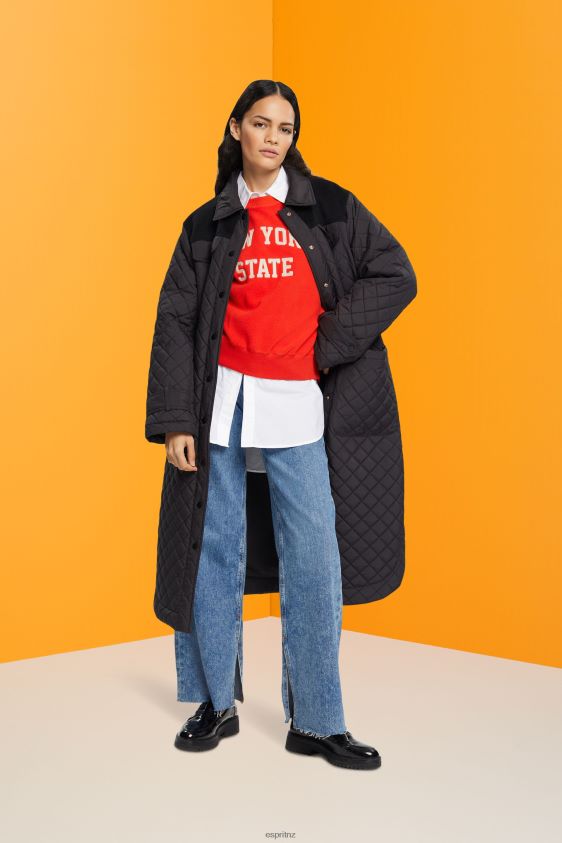 Women Esprit Red Teddy borg sweater collegiate sweatshirt Sweatshirts & Hoodies XF4444323 - Image 2