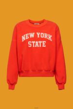 Women Esprit Red Teddy borg sweater collegiate sweatshirt Sweatshirts & Hoodies XF4444323 - Image 5