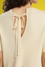 Women Esprit Sand Pleated peplum dress Dresses XF4444489 - Image 3