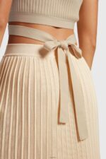Women Esprit Sand Pleated top Sweaters XF4444376 - Image 3