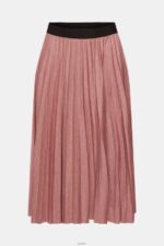 Women Esprit Terracotta Pleated midi skirt Skirts XF4444433 - Image 5