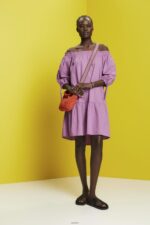Women Esprit Violet Off-shoulder poplin mini dress Dresses XF4444180 - Image 2
