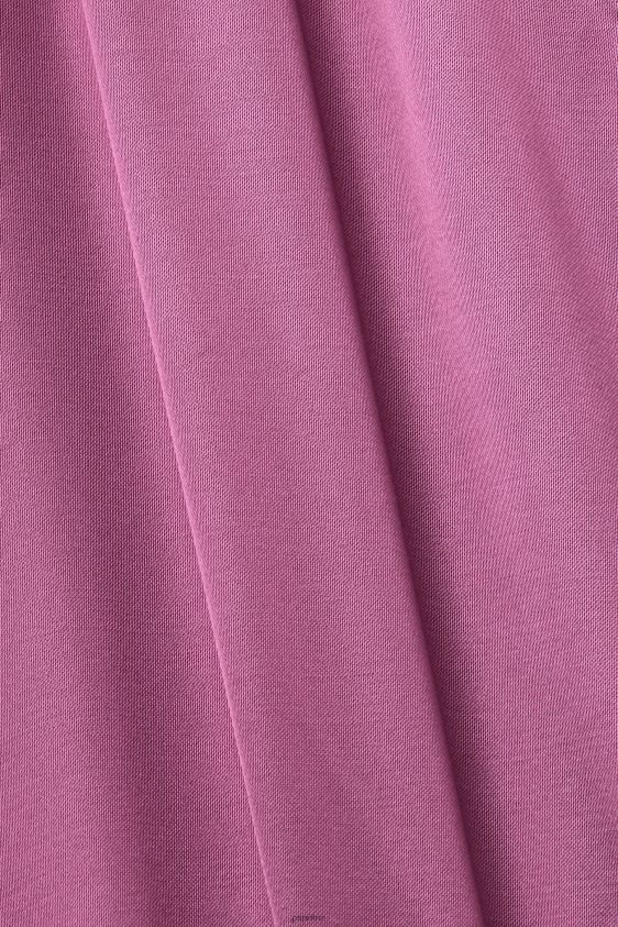 Women Esprit Violet Satin jumpsuit with a tie belt, LENZING ECOVERO Suit XF4444135 - Image 4
