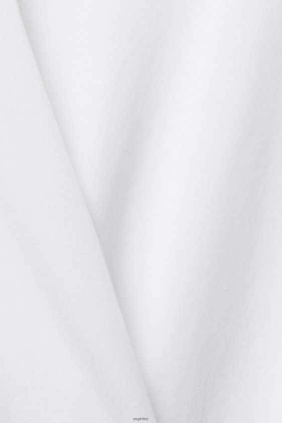 Women Esprit White Boat neck long sleeve top Long Sleeve XF4444369 - Image 4