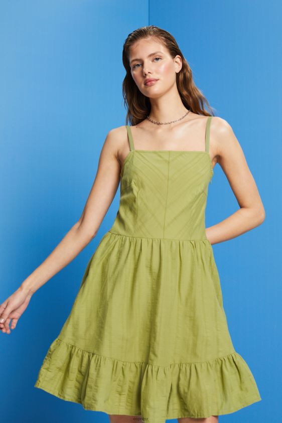 women_esprit_white_cotton_mini_dress_dresses_xf444442.jpg Women Esprit White Cotton mini dress Dresses XF444442 - Image 1