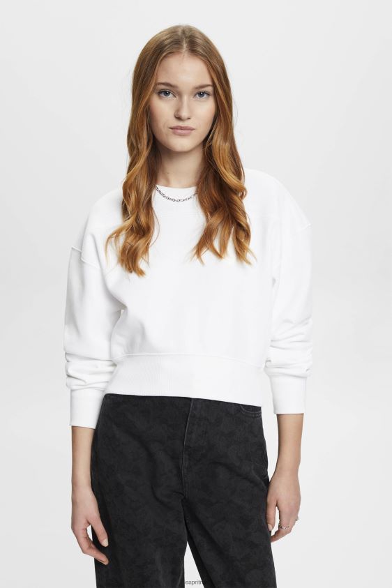 women_esprit_white_cropped_sweatshirt_sweatshirts_hoodies_xf4444153.jpg Women Esprit White Cropped sweatshirt Sweatshirts & Hoodies XF4444153 - Image 1
