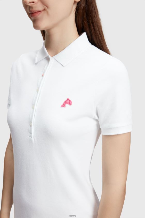 Women Esprit White Dolphin Tennis Club Classic Polo Dress Dresses XF4444505 - Image 2