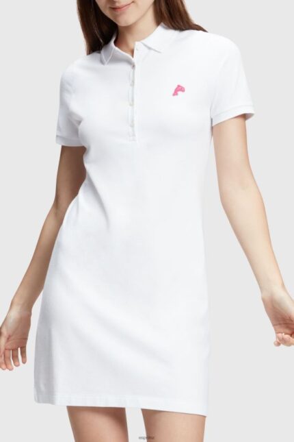 Women Esprit White Dolphin Tennis Club Classic Polo Dress Dresses XF4444505