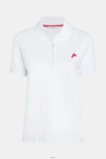 Women Esprit White Dolphin Tennis Club Classic Polo Polos XF4444494 - Image 4