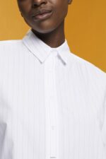 Women Esprit White Pinstriped shirt dress, 100% cotton Dresses XF4444277 - Image 3