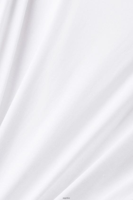Women Esprit White T-shirt with chest print T-Shirts XF4444316 - Image 4