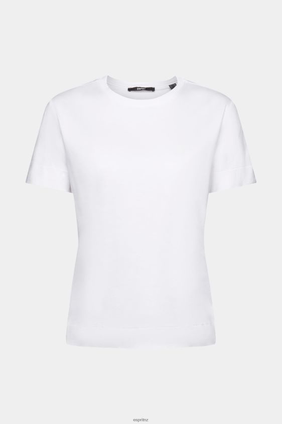 Women Esprit White T-shirt with chest print T-Shirts XF4444316 - Image 5