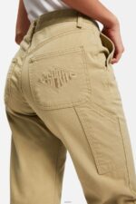 Women ESPRIT x Rest & Recreation Beige Capsule Denim Cargo Pants Denim XF4444476 - Image 3