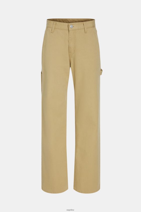 Women ESPRIT x Rest & Recreation Beige Capsule Denim Cargo Pants Denim XF4444476 - Image 4