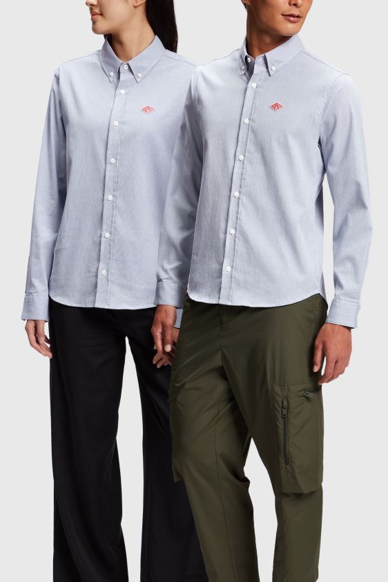 women_esprit_x_rest_recreation_blue_capsule_oxford_shirt_shirts_xf4444472.jpg Women ESPRIT x Rest & Recreation Blue Capsule Oxford Shirt Shirts XF4444472 - Image 1